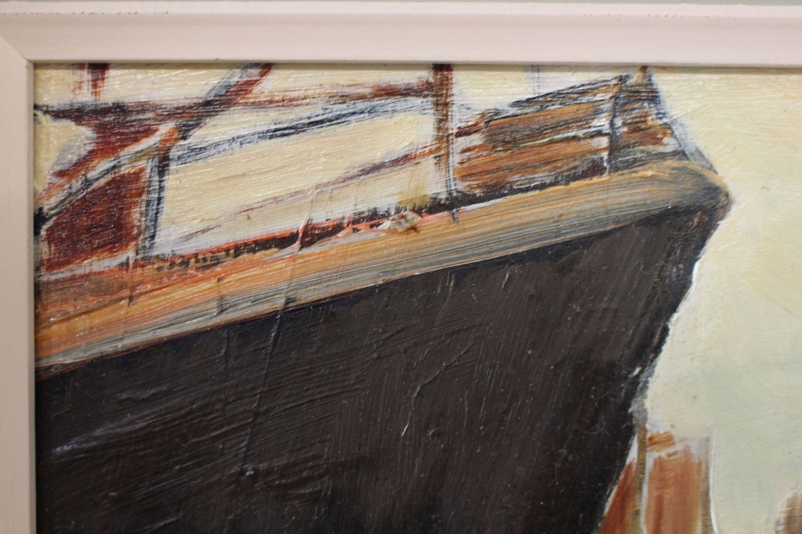 Stephanie Dingle Oil Painting ” Redundant Fleet ” 2008 photo Art