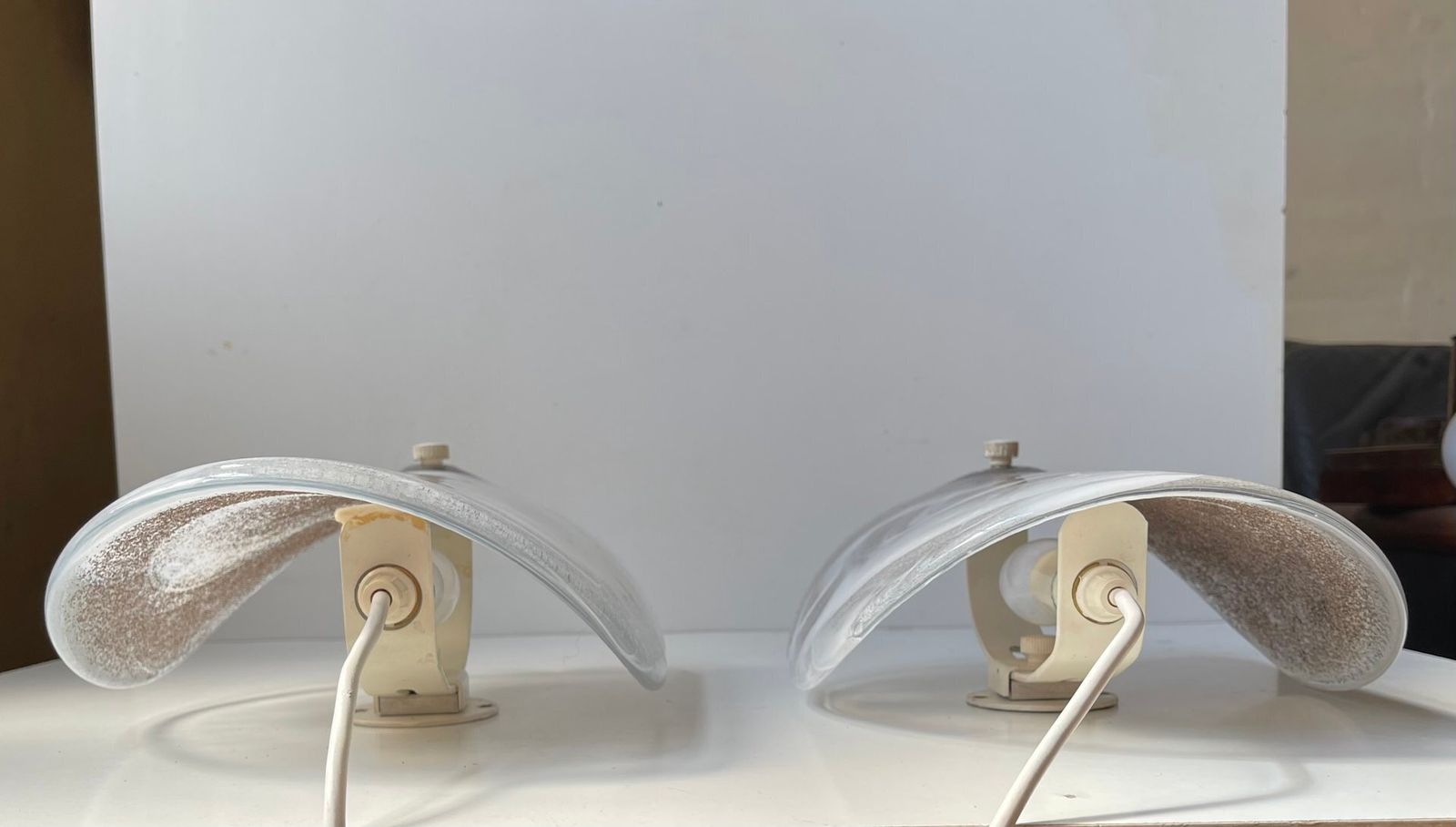 Danish Modern Art Glass Wall Sconces By Per Lütken For Holmegaard, 1970s, Set Of 2 photo buy