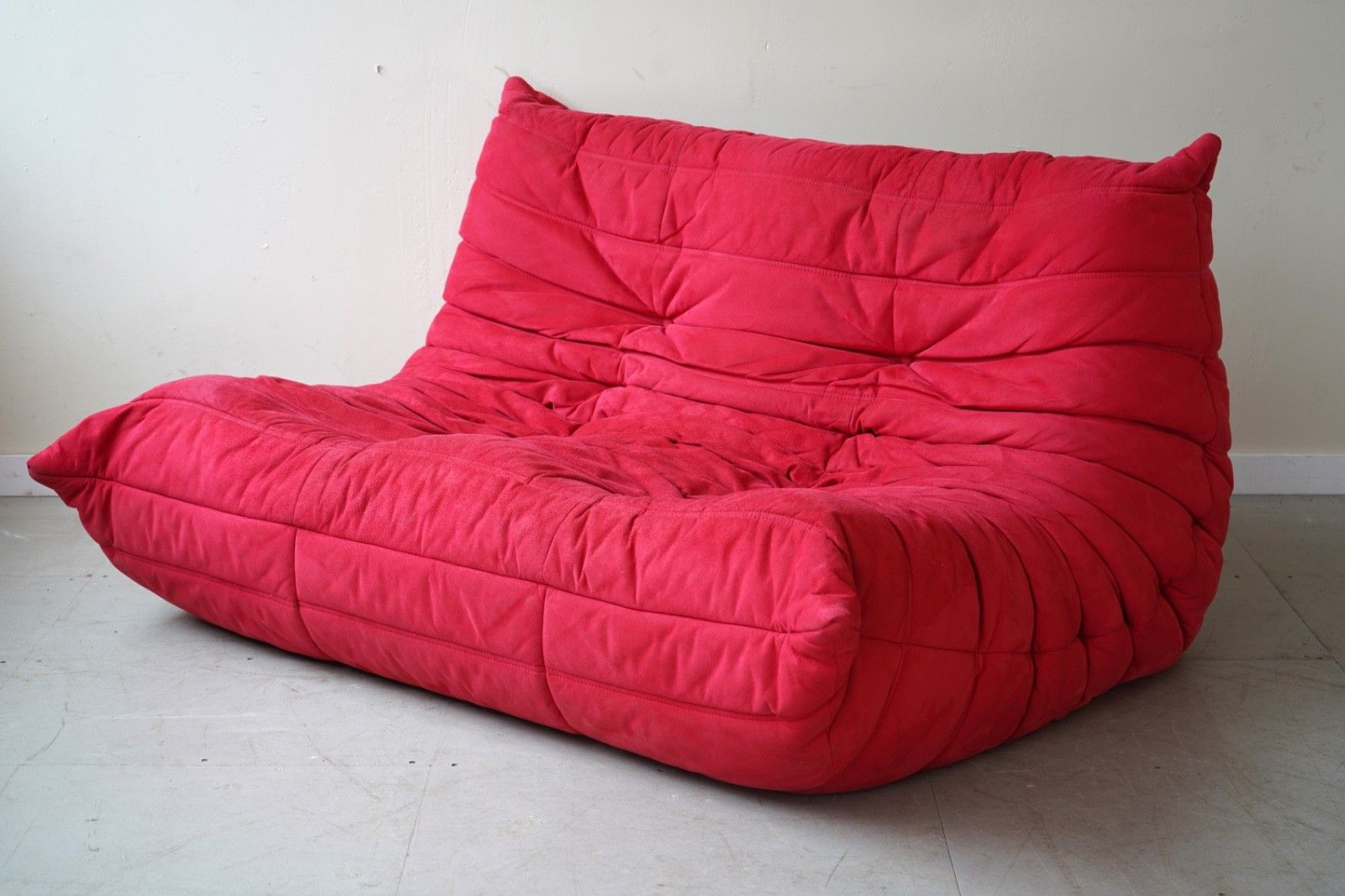 3450.0 Vintage Togo Set Ligne Roset Two Sofas And Footstools photo