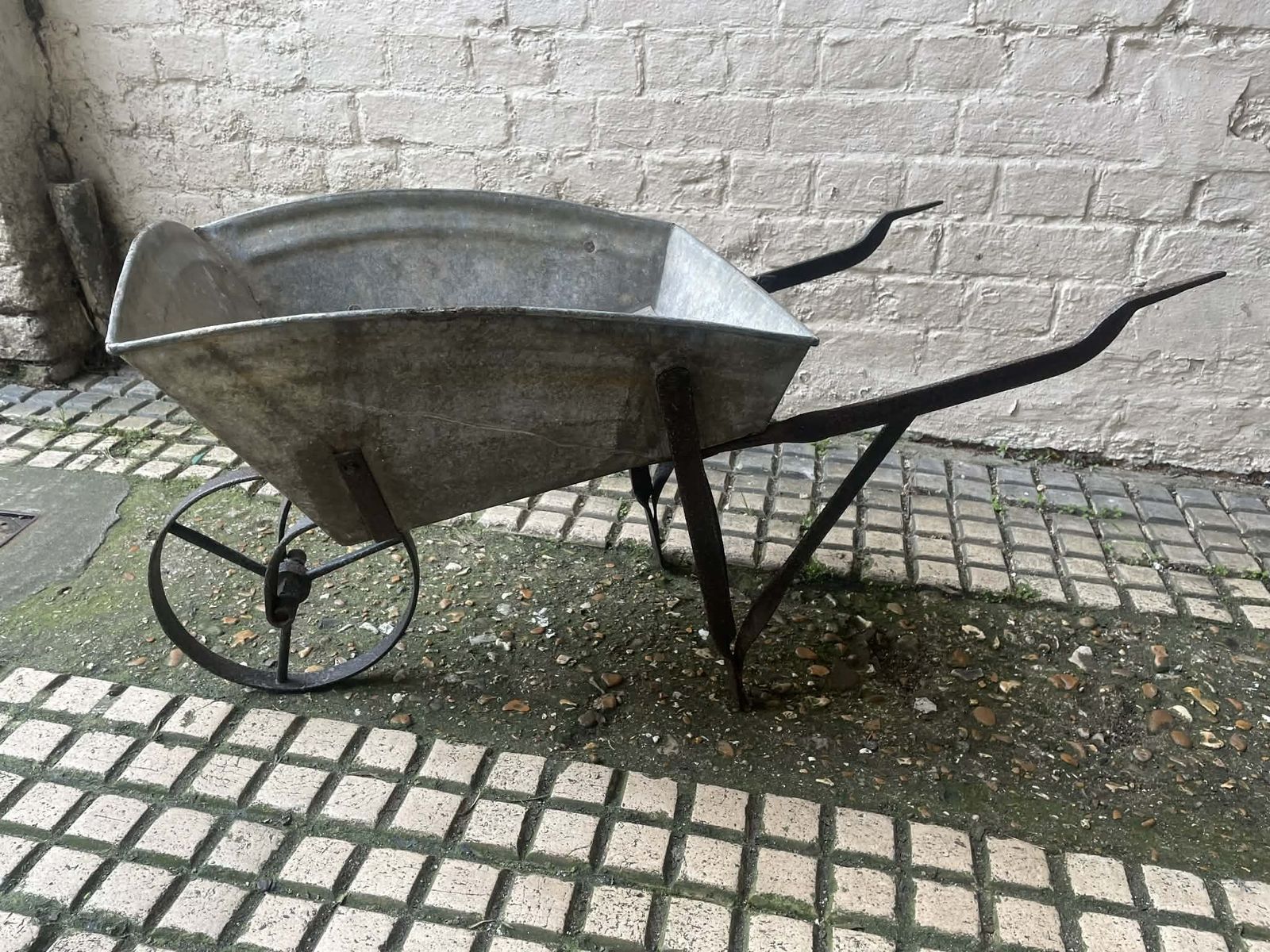 Charming Antique C1910 Child’s Garden Wheelbarrow photo Garden Decor