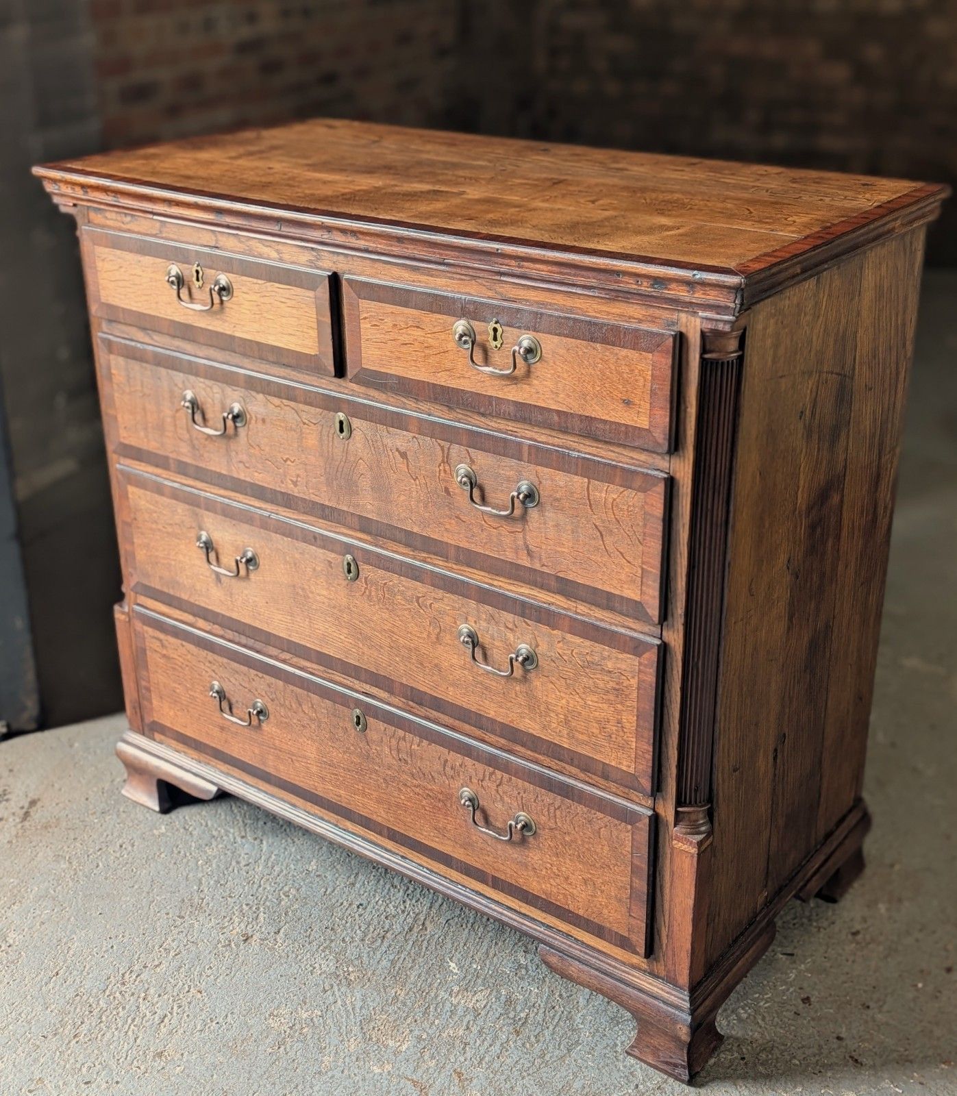 Antique Oak Chest Of Drawers (Delivery Available) 18thc Lancashire photo Furniture