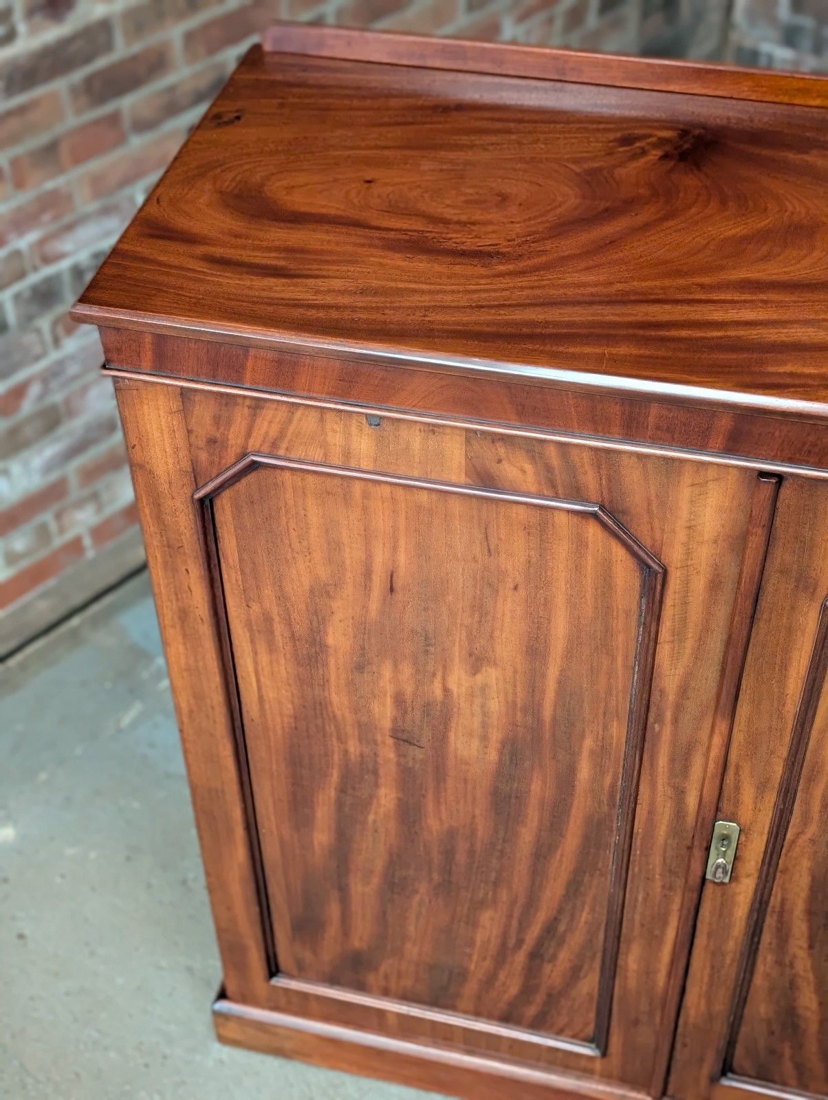 photo furniture Antique Linen Cabinet Cupboard (Delivery Available) Mahogany Mid 19thc