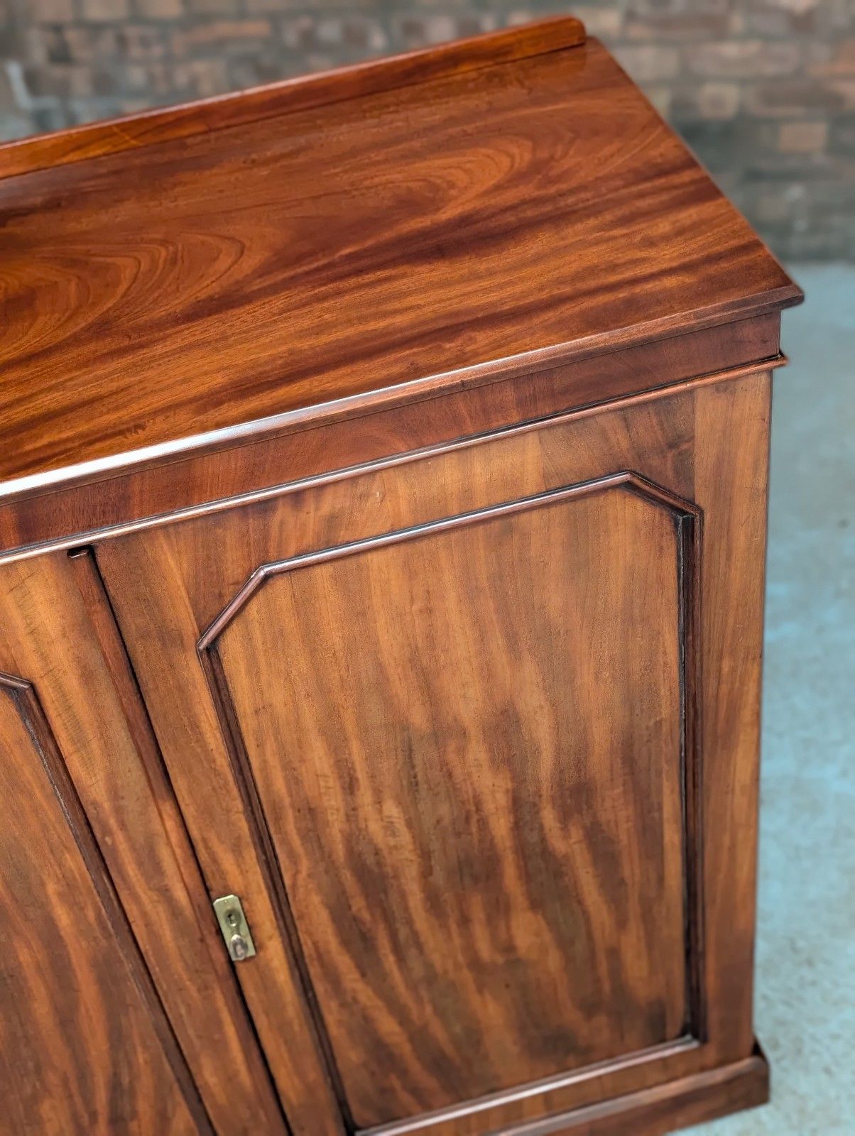 photo for sale Antique Linen Cabinet Cupboard (Delivery Available) Mahogany Mid 19thc