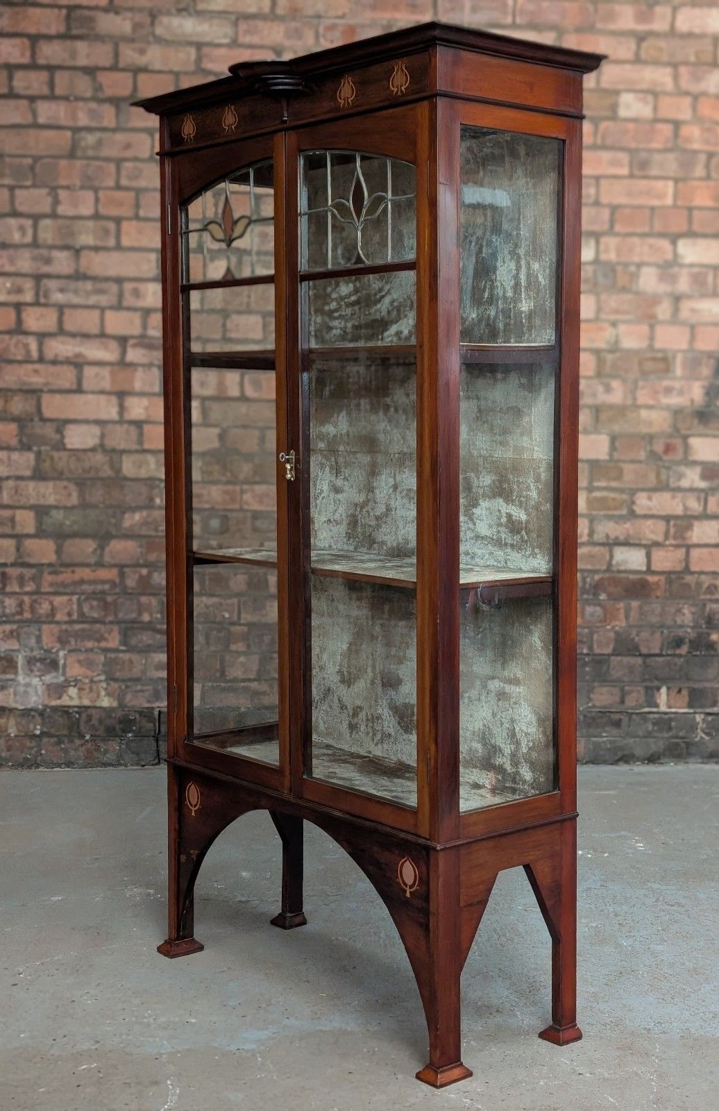 Furniture Antique Display Cabinet (Delivery Available) Art Nouveau Shapland & Petter photo