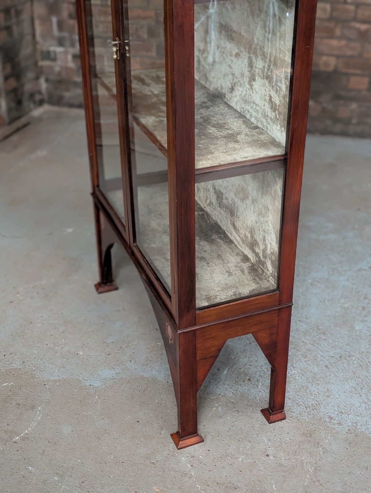 850.0 Antique Display Cabinet (Delivery Available) Art Nouveau Shapland & Petter photo