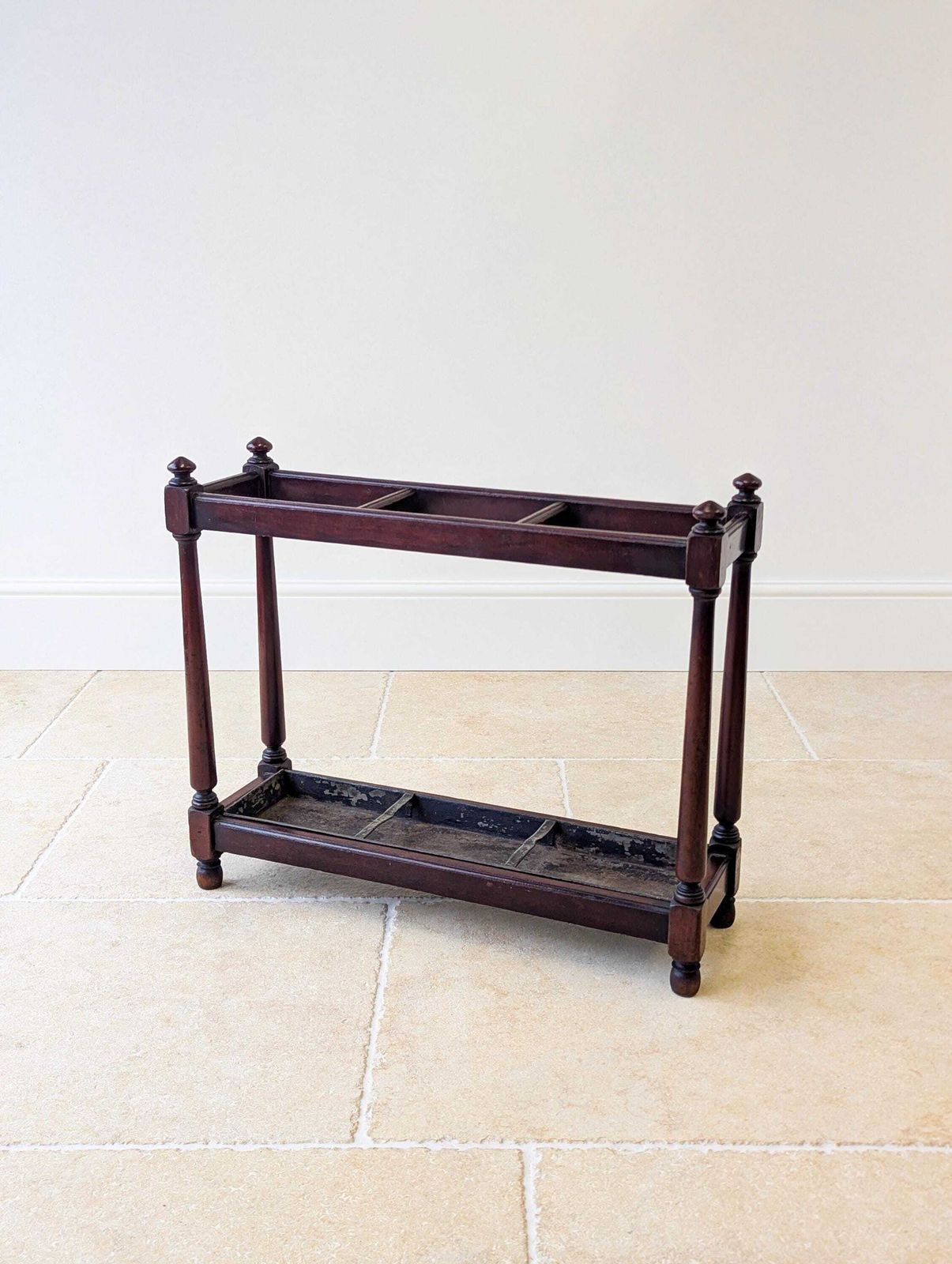 Antique Victorian Mahogany Country House Stick Stand C.1890 photo vinterior