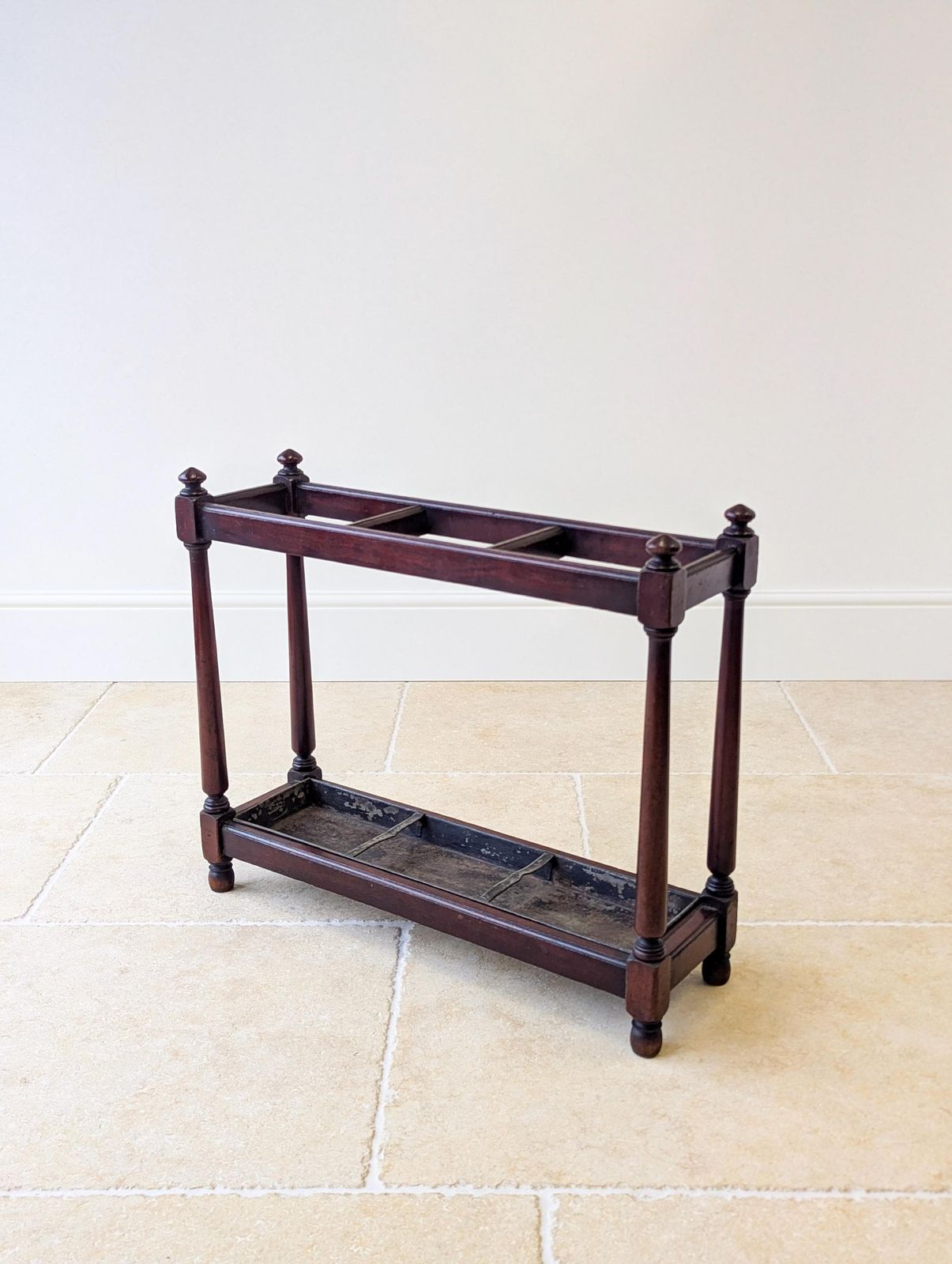Antique Victorian Mahogany Country House Stick Stand C.1890 photo vintage