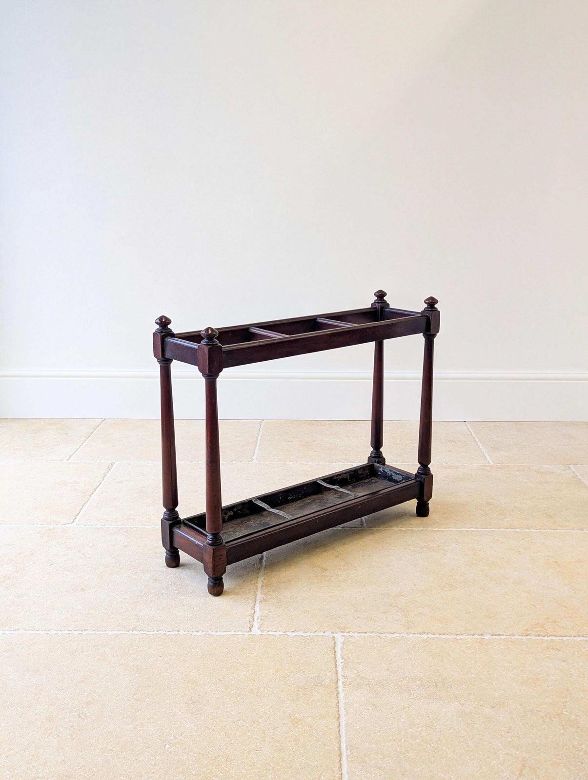 365.0 Antique Victorian Mahogany Country House Stick Stand C.1890 photo
