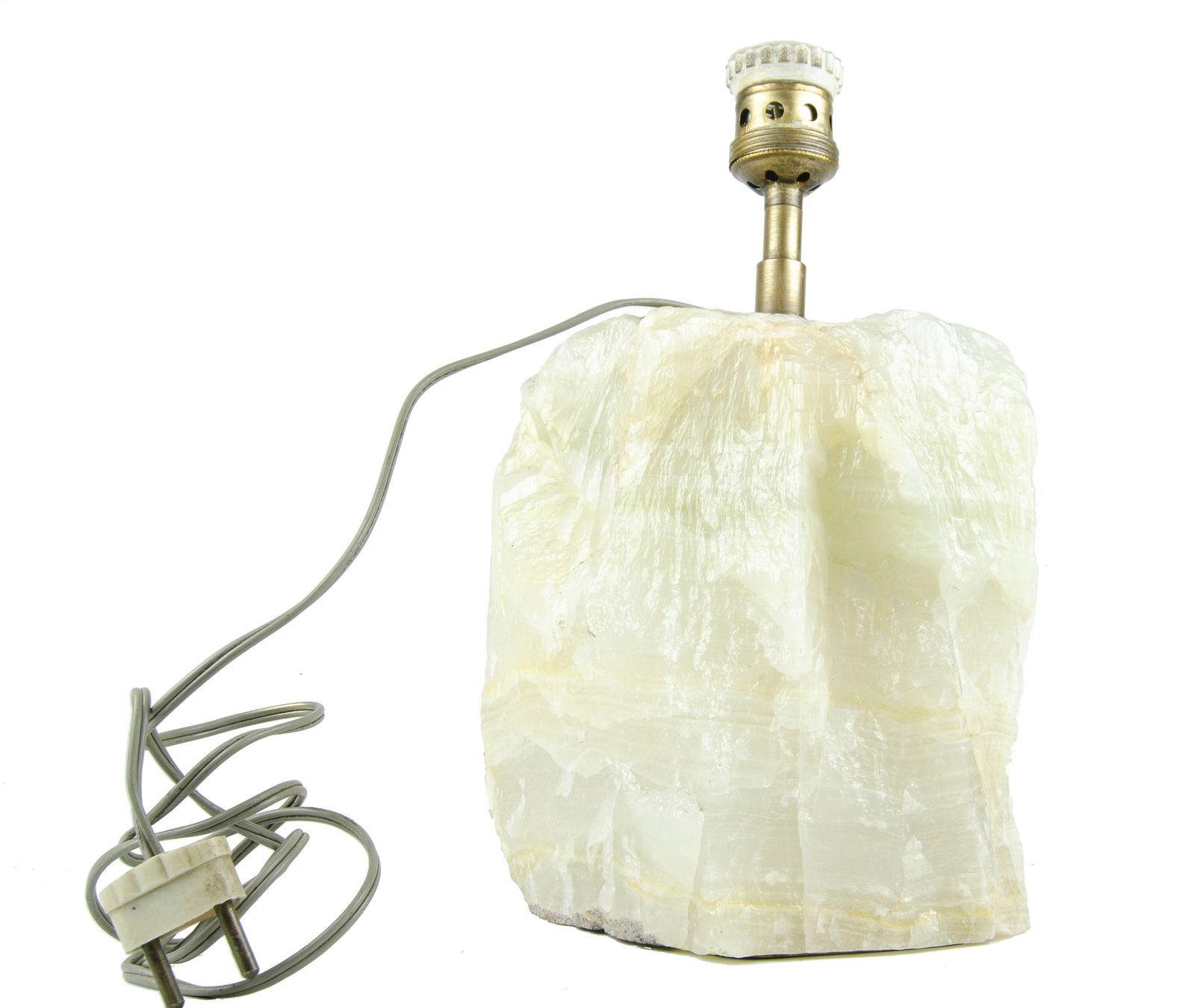 1920s Art Déco Onyx And Brass Table Lamp By Comte With Design Attributed To Jean Michel Frank, Argentina photo furniture