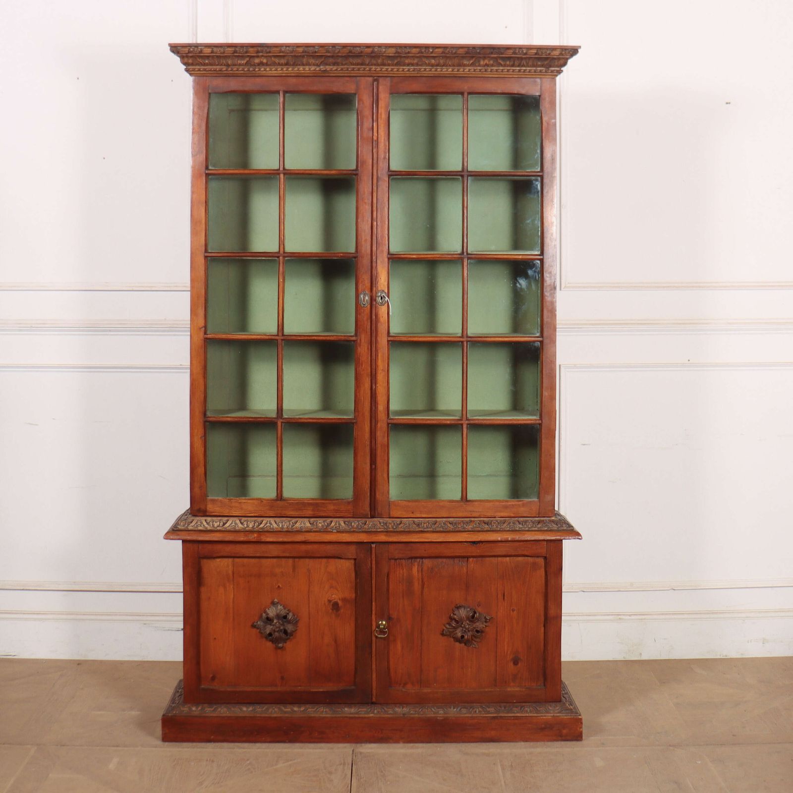 Samuel Pepys Style English Pine Bookcase