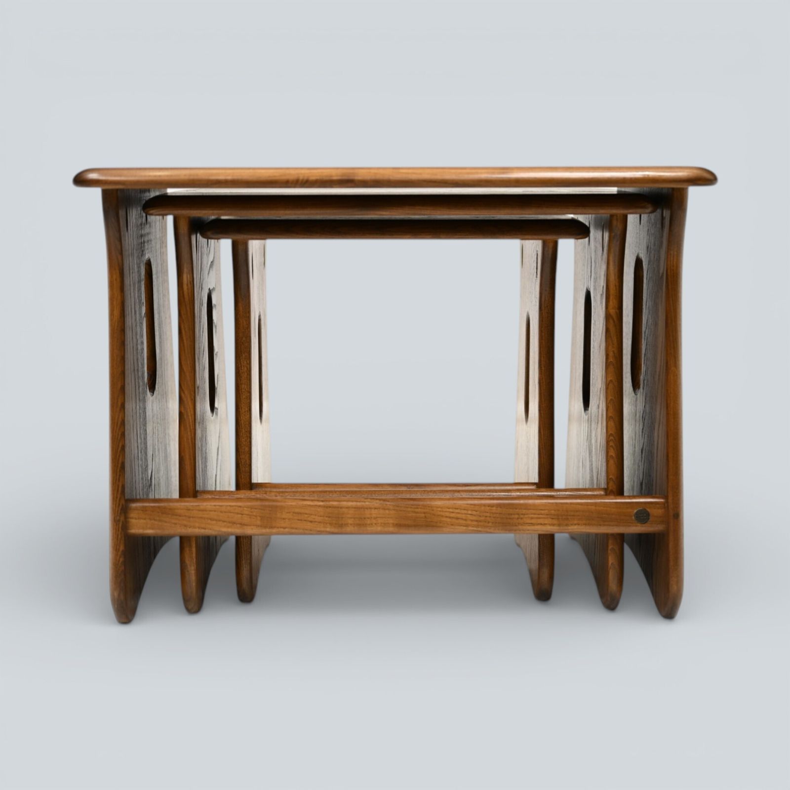 Furniture Ercol Windsor Nest Of 3 Tables Golden Dawn Free Uk Delivery* photo