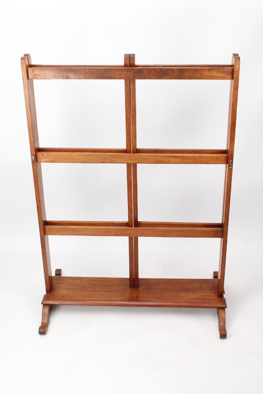 Victorian Mahogany Folding Cheval Towel Rail photo Furniture