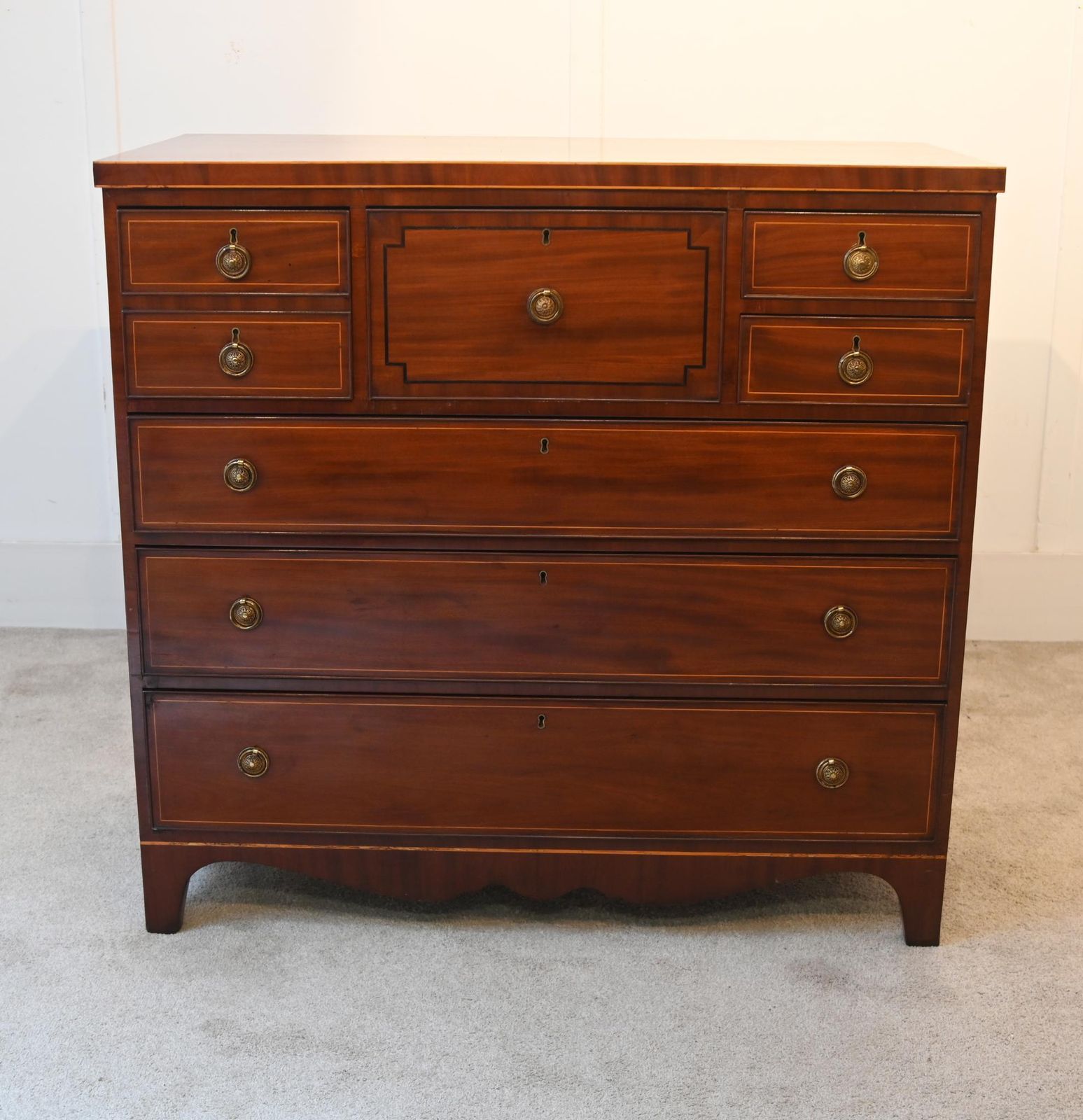 Scottish Georgian Chest Drawers Mahogany 1820 Sheraton photo furniture