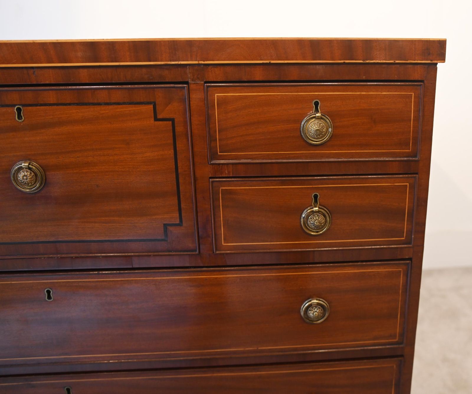 Scottish Georgian Chest Drawers Mahogany 1820 Sheraton photo vinterior