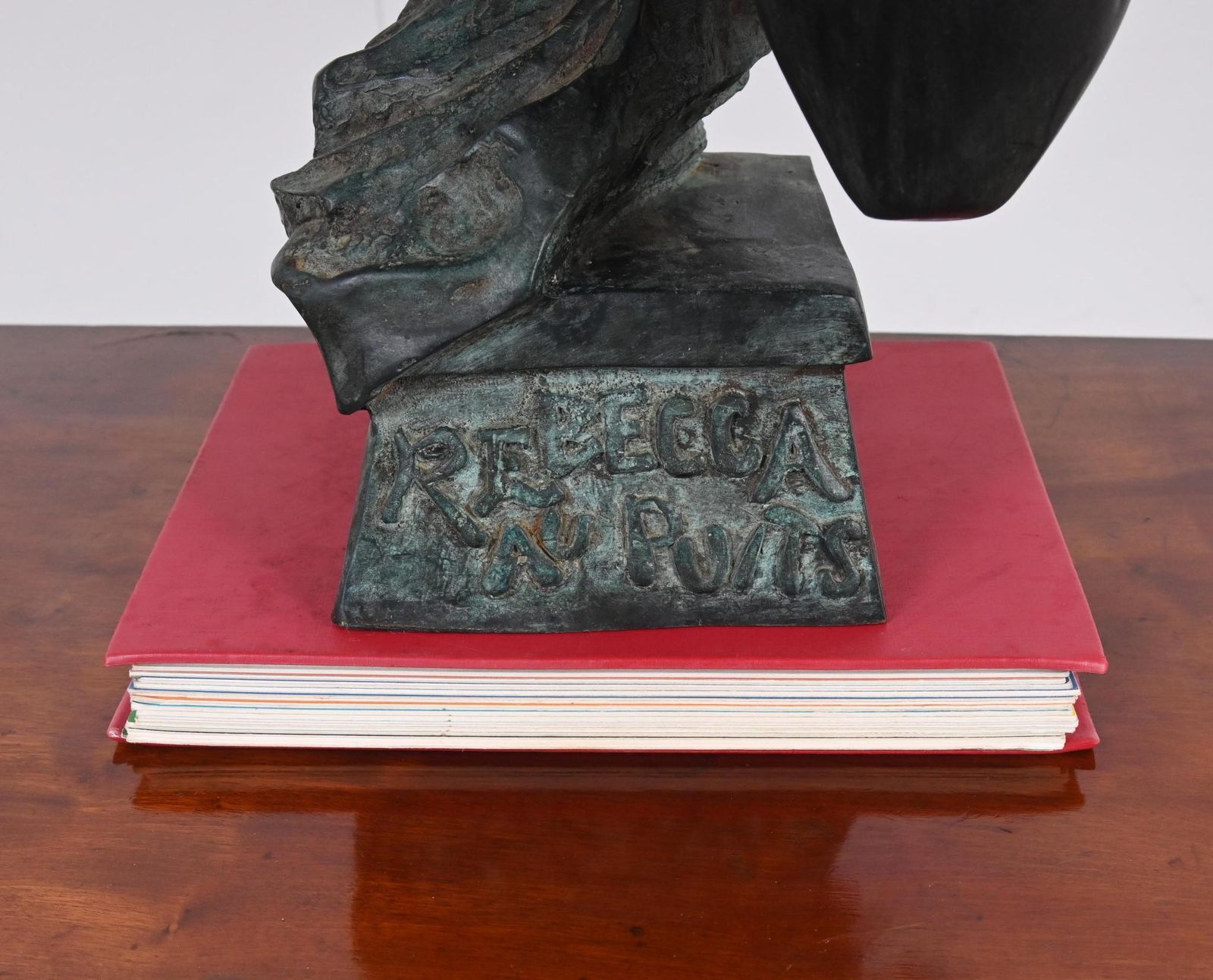 Art Nouveau Bronze Bust Rebecca Au Puits Villanis Statue Casting photo furniture
