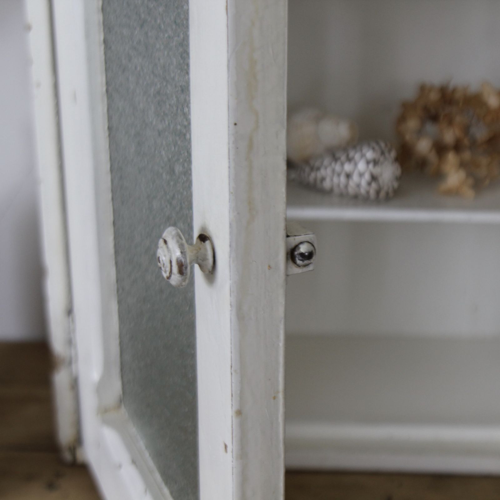 photo furniture Antique French Glass Bathroom Cabinet