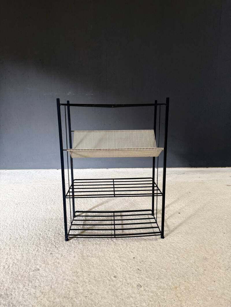 Midcentury Industrial Design Newspaper Rack By Pilastro, Netherlands 1950's photo 500.0