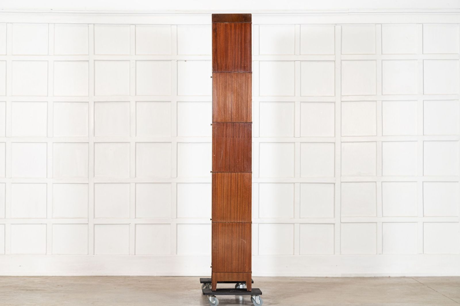 photo for sale Large Gunn Mahogany Glazed Sectional Bookcase