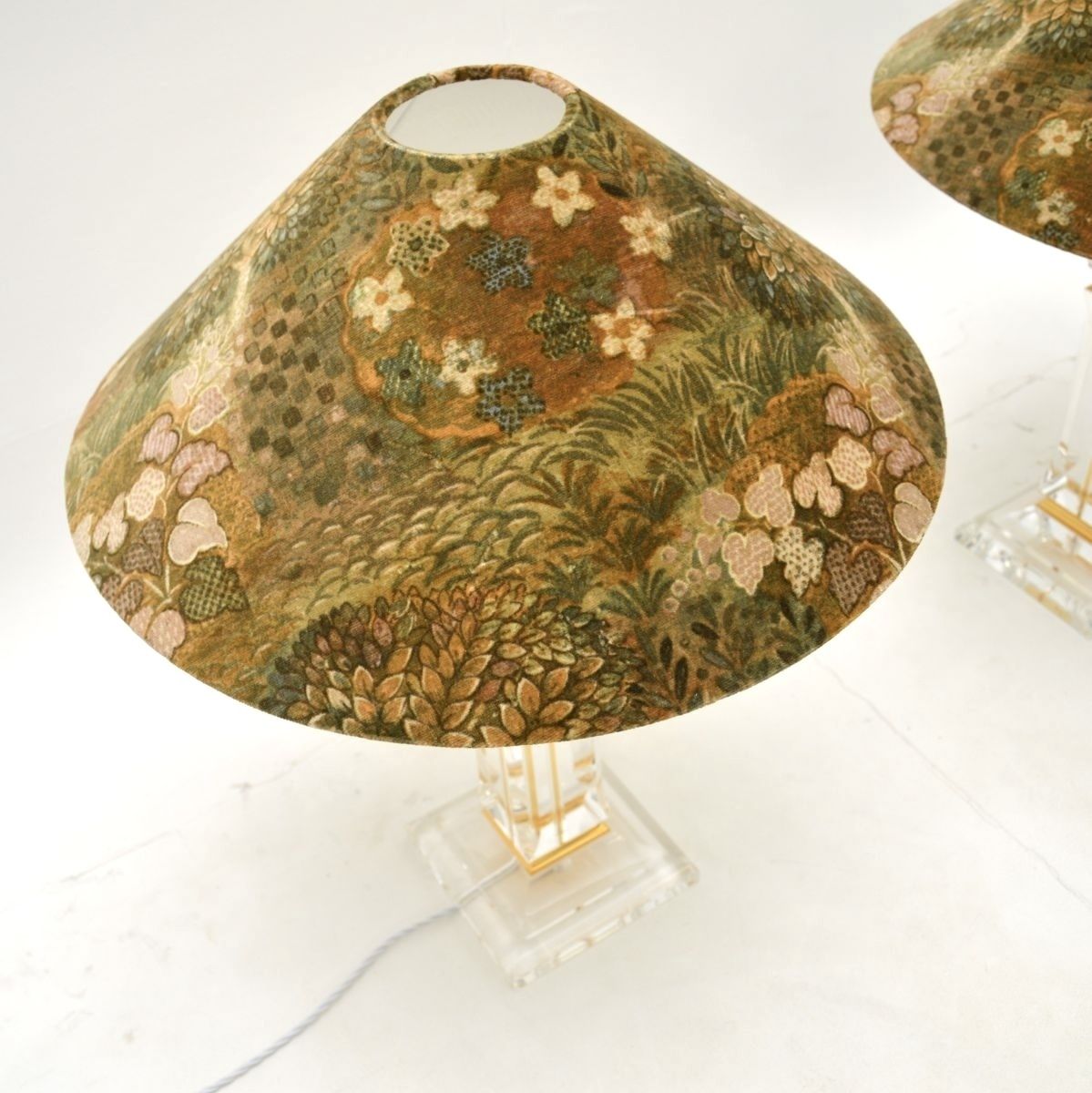 Pair Of Vintage Italian Lucite Table Lamps photo 1885.0