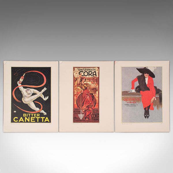Vintage Folio Of 24 Posters, Italian, Prints, Advertising, Art Exhibition Set photo buy