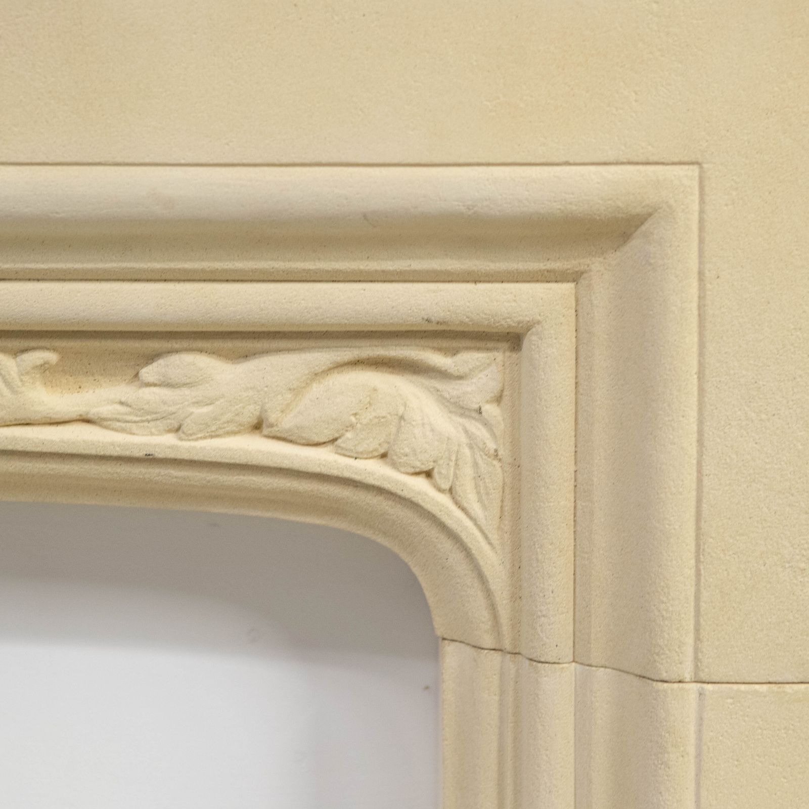Reclaimed Gothic Revival Style Stone Fireplace Surround With Hearth photo for sale