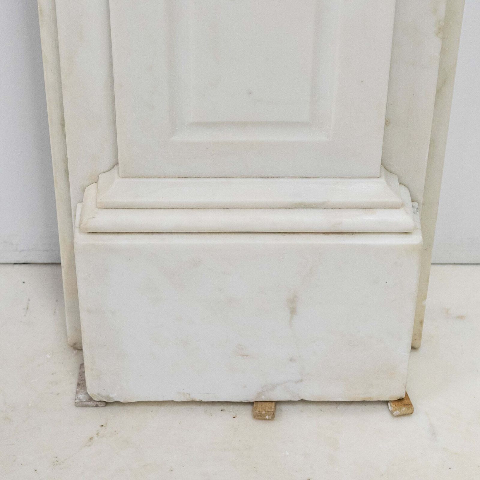 photo buy Antique Victorian Statuary Marble Carved Corbel Chimneypiece