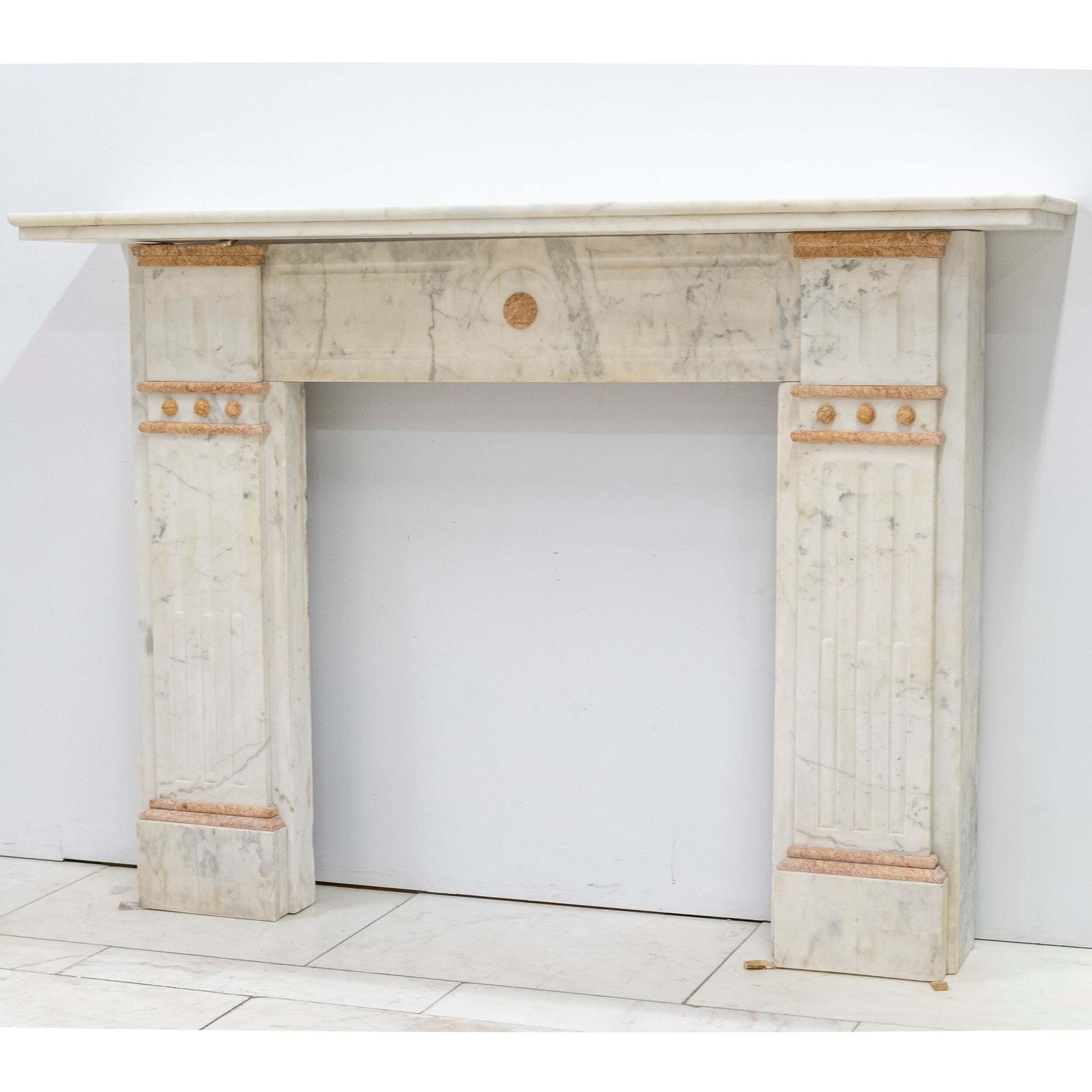 Antique Edwardian Marble Chimneypiece photo for sale