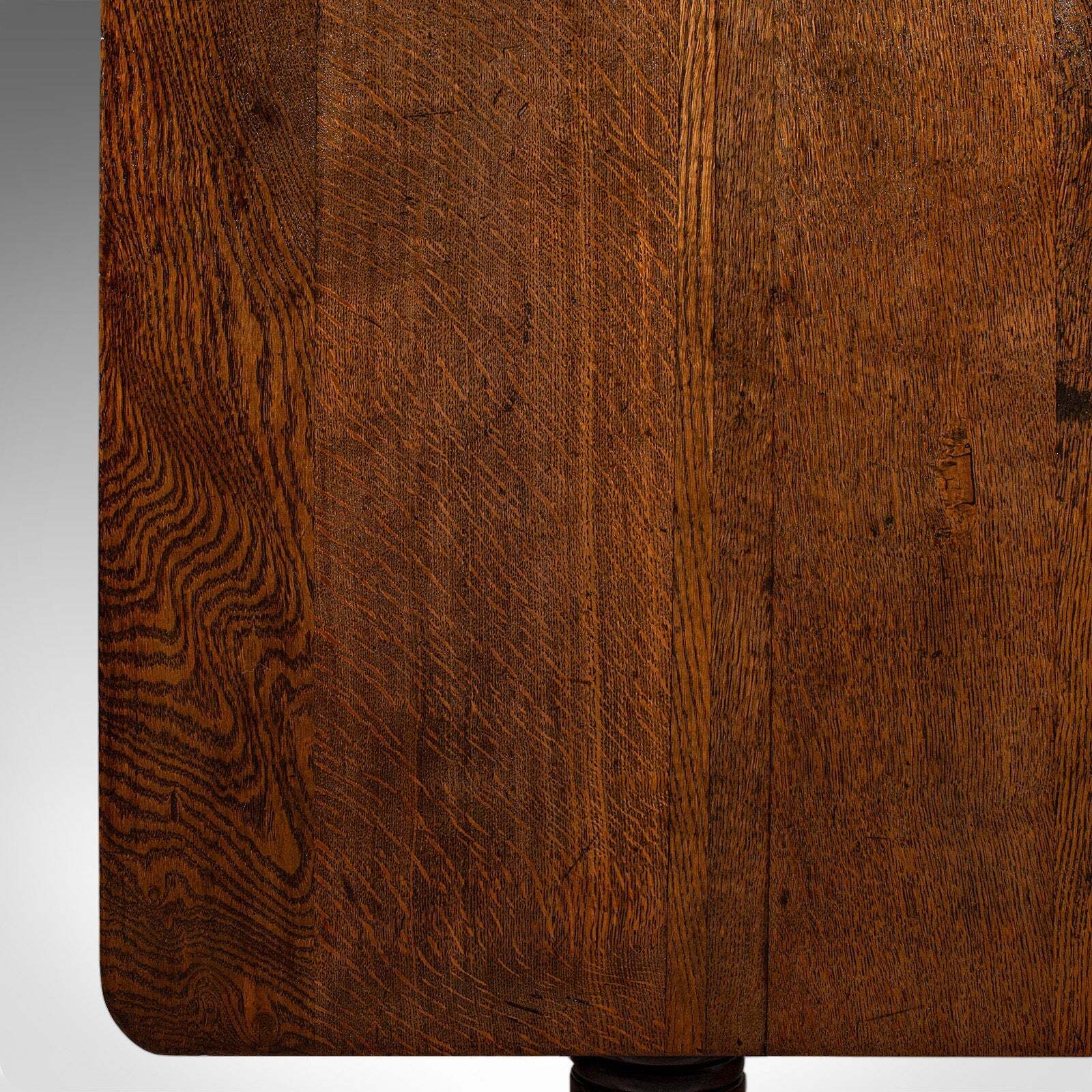 photo furniture Antique Parlour Drinking Table, Scottish Oak, Tilt Top, Country House, Victorian