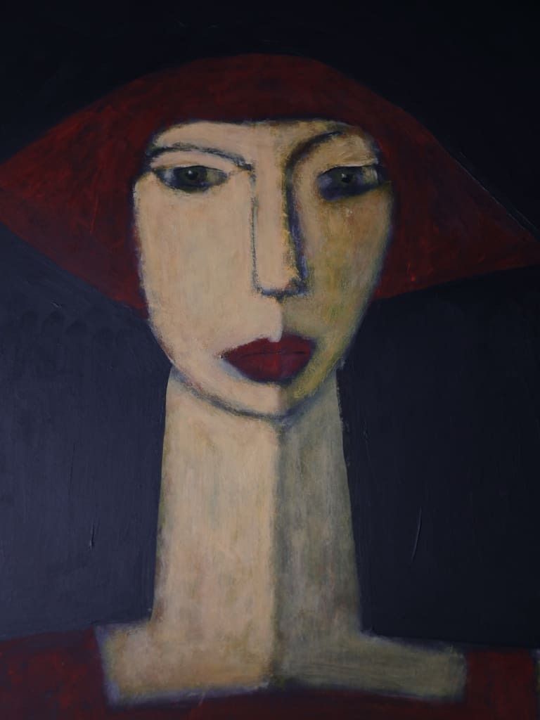 photo furniture Art | Chloe — Masterful Modernist Portrait By Harry Charles Tim (Framed & Signed)
