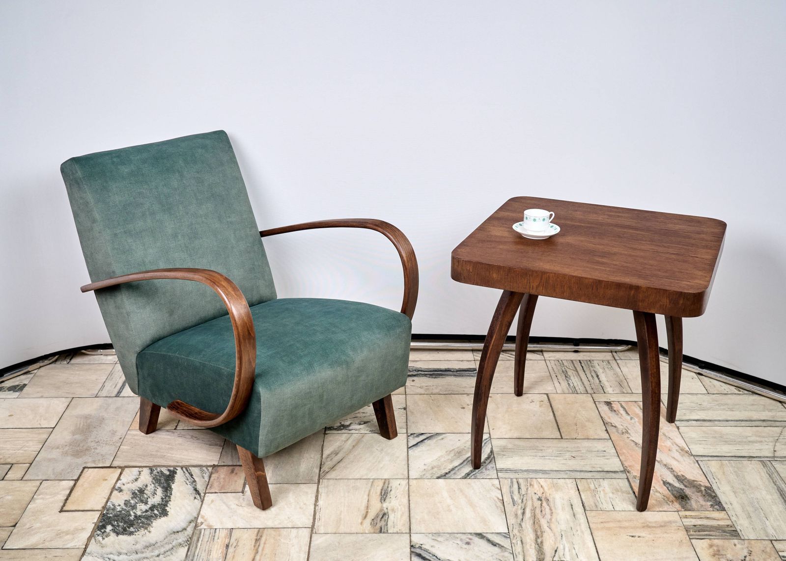 H 410 Armchair Designed By Jindrich Halabala, 1940s, Czechoslovakia photo furniture