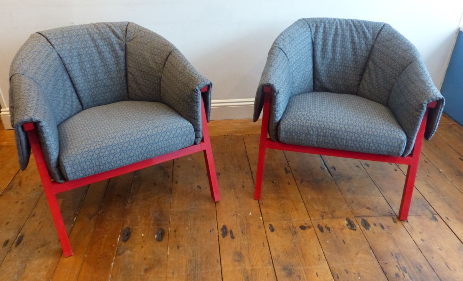 Designer Ligne Roset France 'Okumi' Armchairs X 2 Available Uk Deliver Vgc photo furniture