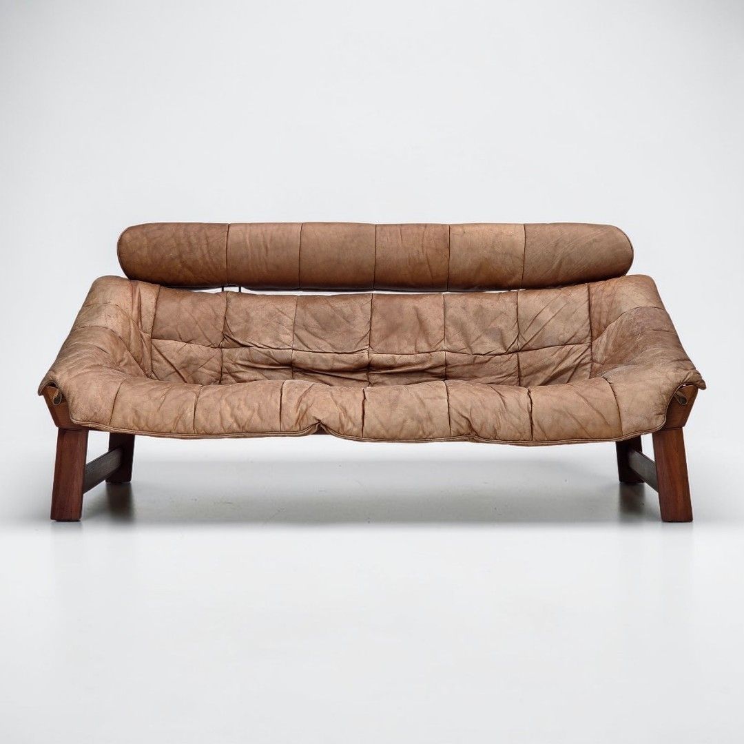 1970s, Norwegian Design By Jan Erik Lindgren, 2 Seater Sofa Model "Amazon".