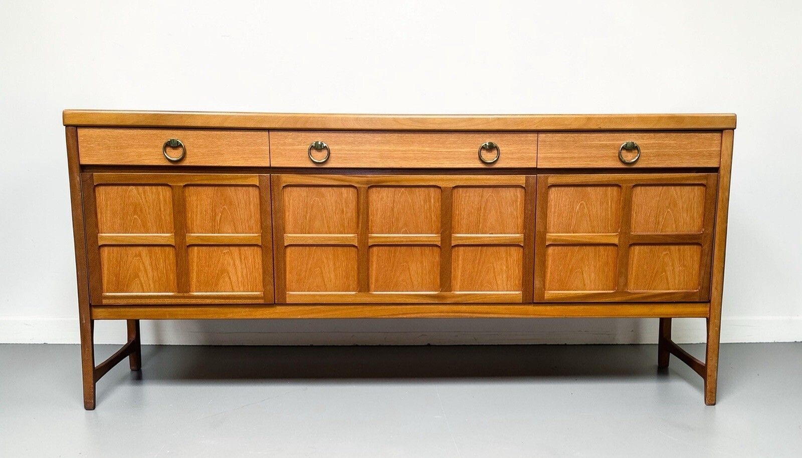 Nathan Teak Sideboard Squares Range Mid Century Retro C1960s Rare