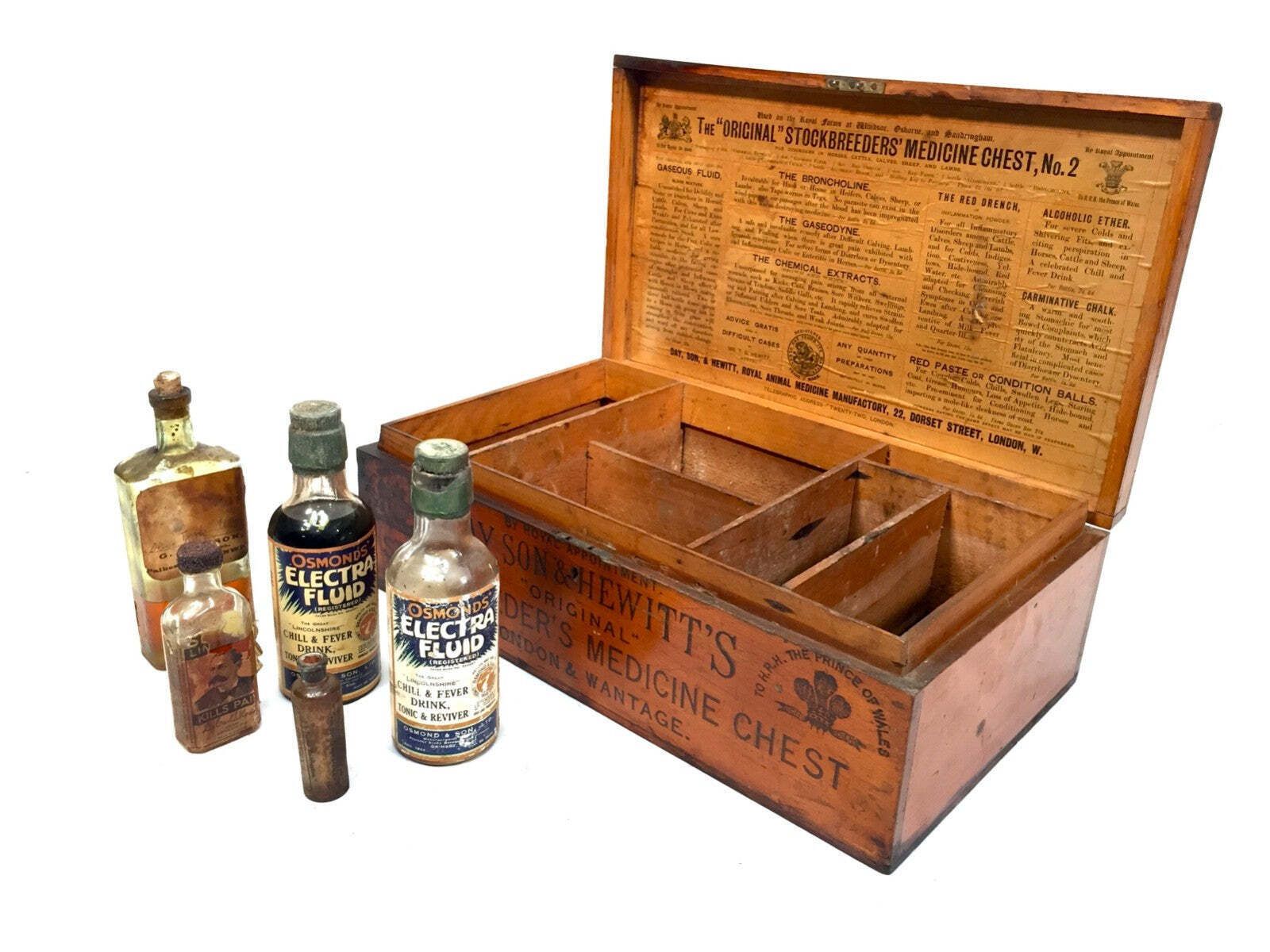 Antique Victorian Veterinary Vets Medicine Chest For Livestock Day Son & Hewitt