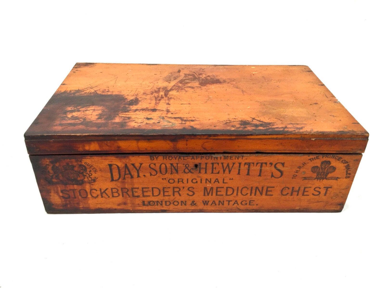 Antique Victorian Veterinary Vets Medicine Chest For Livestock Day Son & Hewitt photo Home Decor