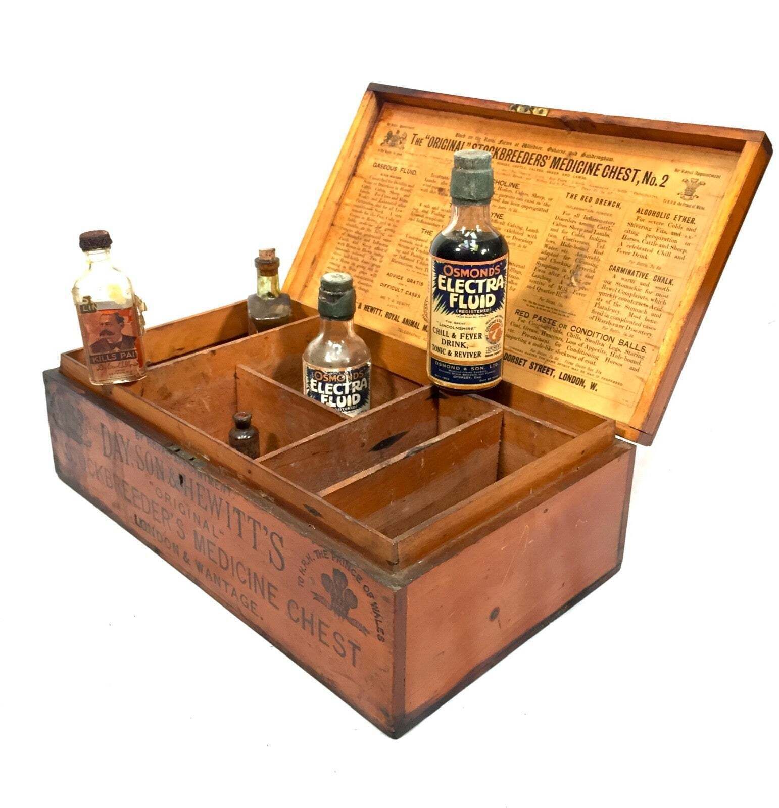 photo furniture Antique Victorian Veterinary Vets Medicine Chest For Livestock Day Son & Hewitt