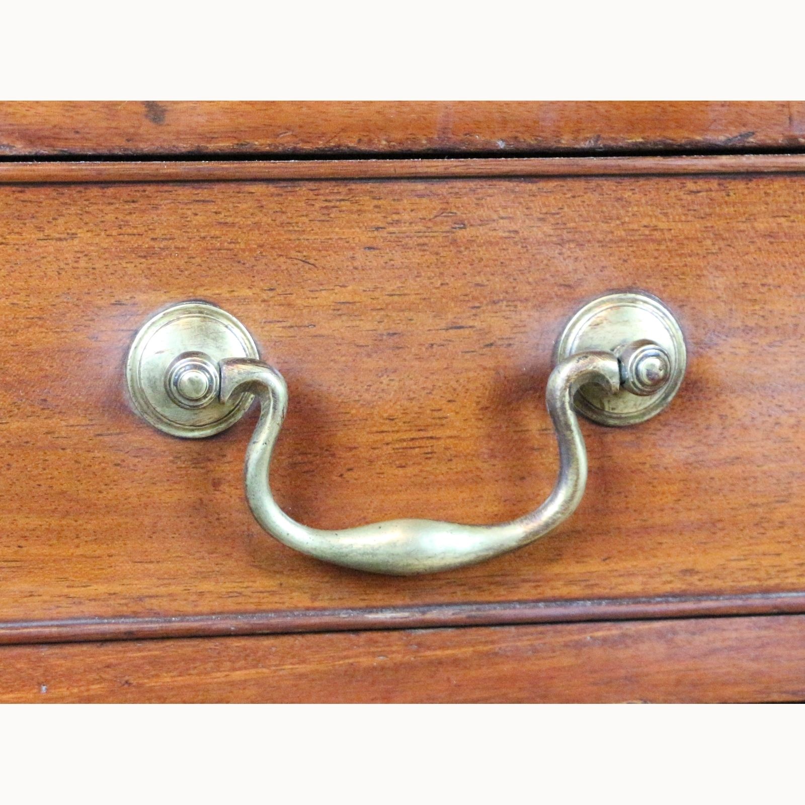 A Georgian Mahogany Fall Front Bureau With Fitted Interior Raised On Bracket Feet photo vinterior