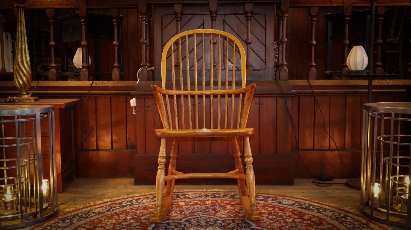 Stunning Georgian 18th Century Windsor Style Bow Spindle Back Rocking Chair 🚚 photo for sale