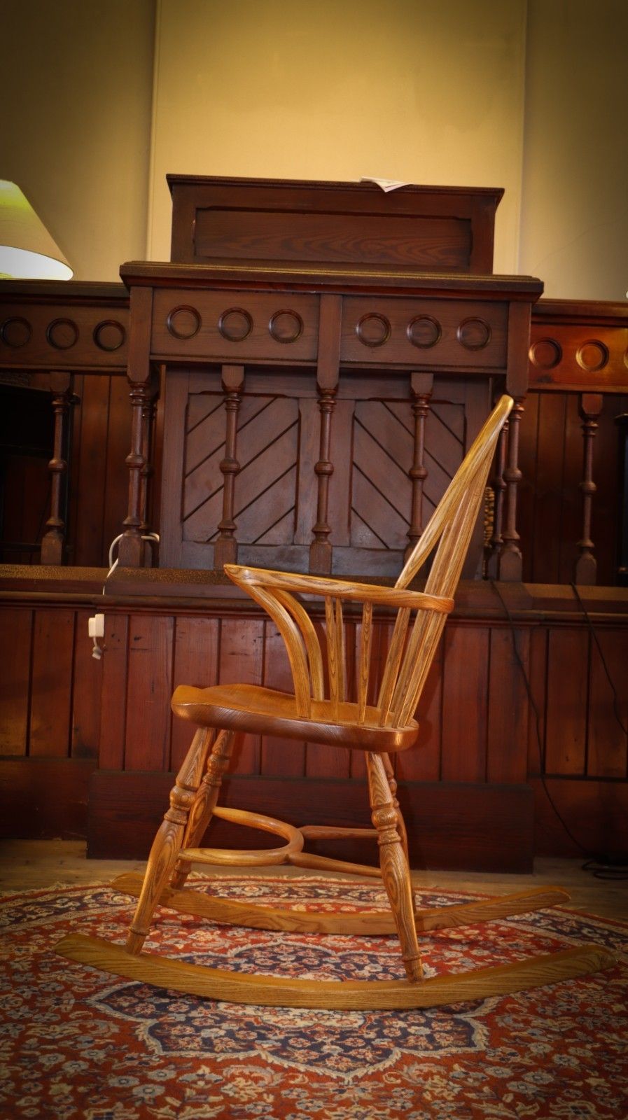 Stunning Georgian 18th Century Windsor Style Bow Spindle Back Rocking Chair 🚚 photo vinterior