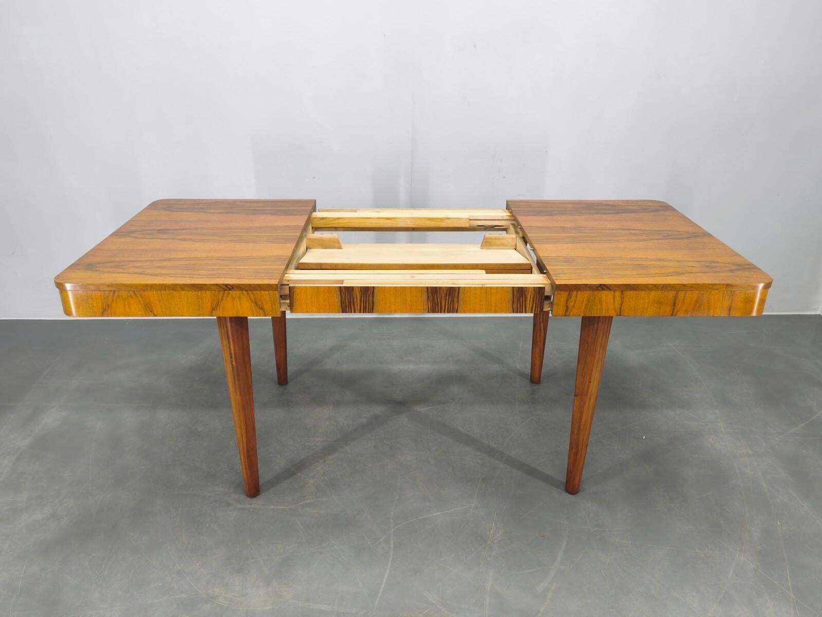 photo for sale Mid Century Extendable Dining Table By Up Závody, Czechoslovakia 1950s