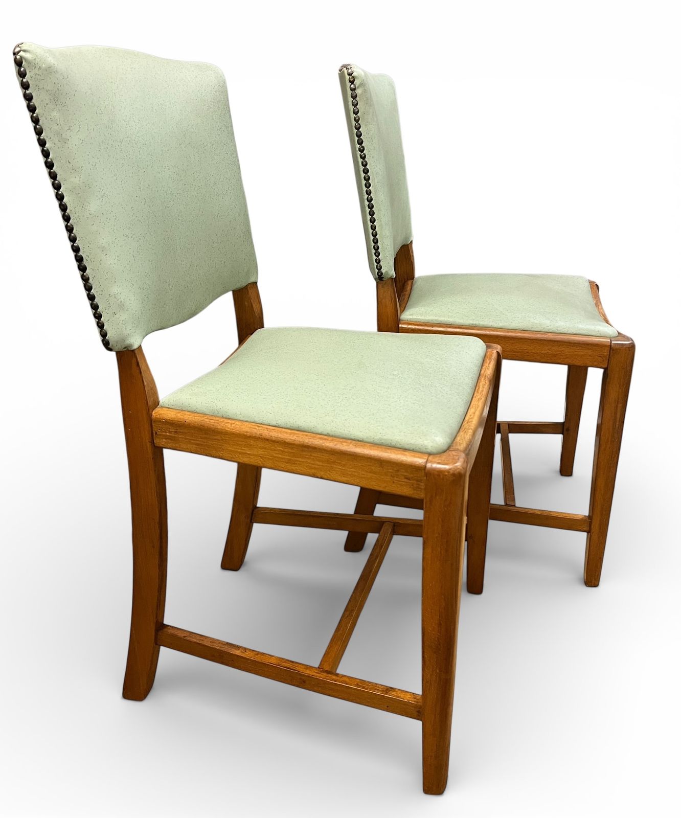 195.0 Pair Of 1960s Bis Dining Chairs – Mid Century British Industrial Seating photo