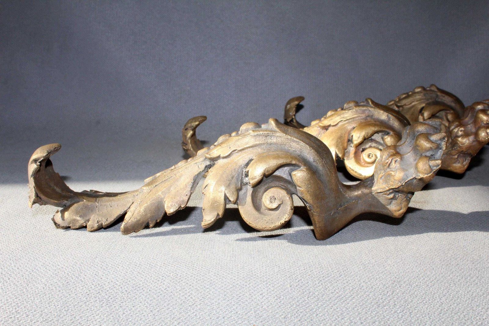 photo vintage Set Of 3 Large Antique Bronze Lion Paw Furniture Legs, Tripod Table, Cabinet, Regency Empire French, Replacement Parts, Salvaged Restoration