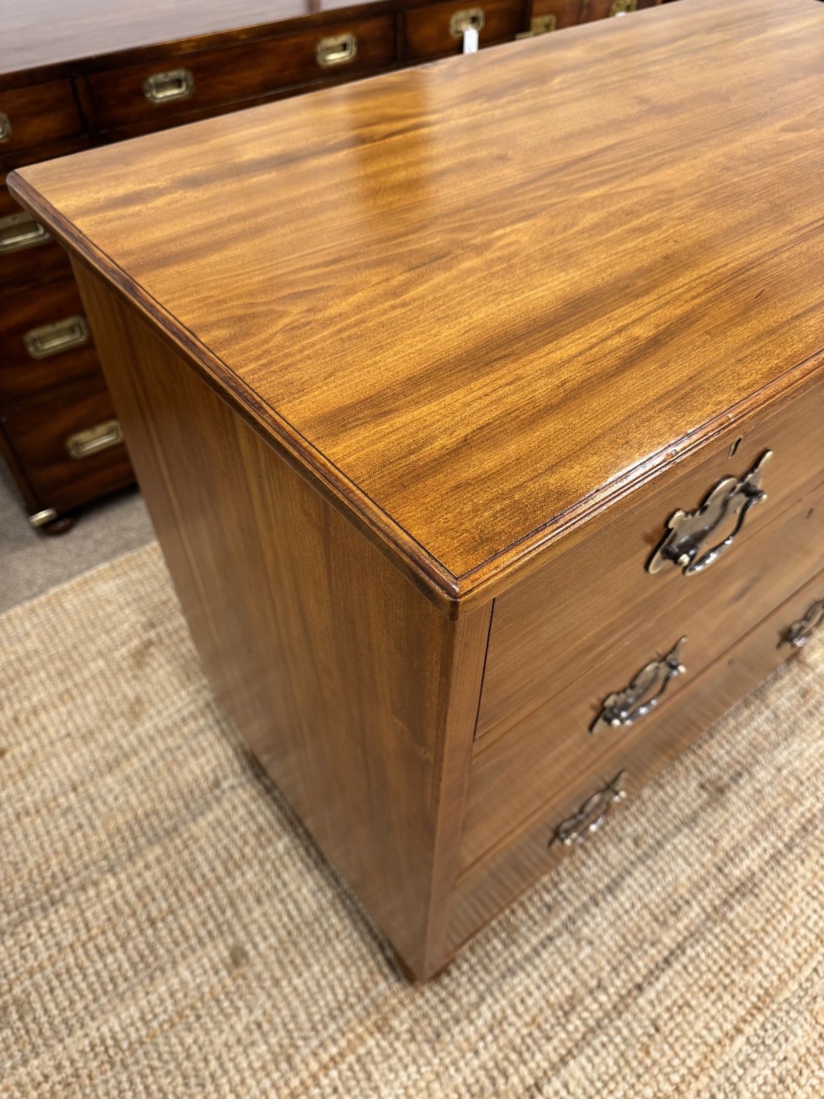 photo furniture Edwardian Golden Satin Chest Of Drawers