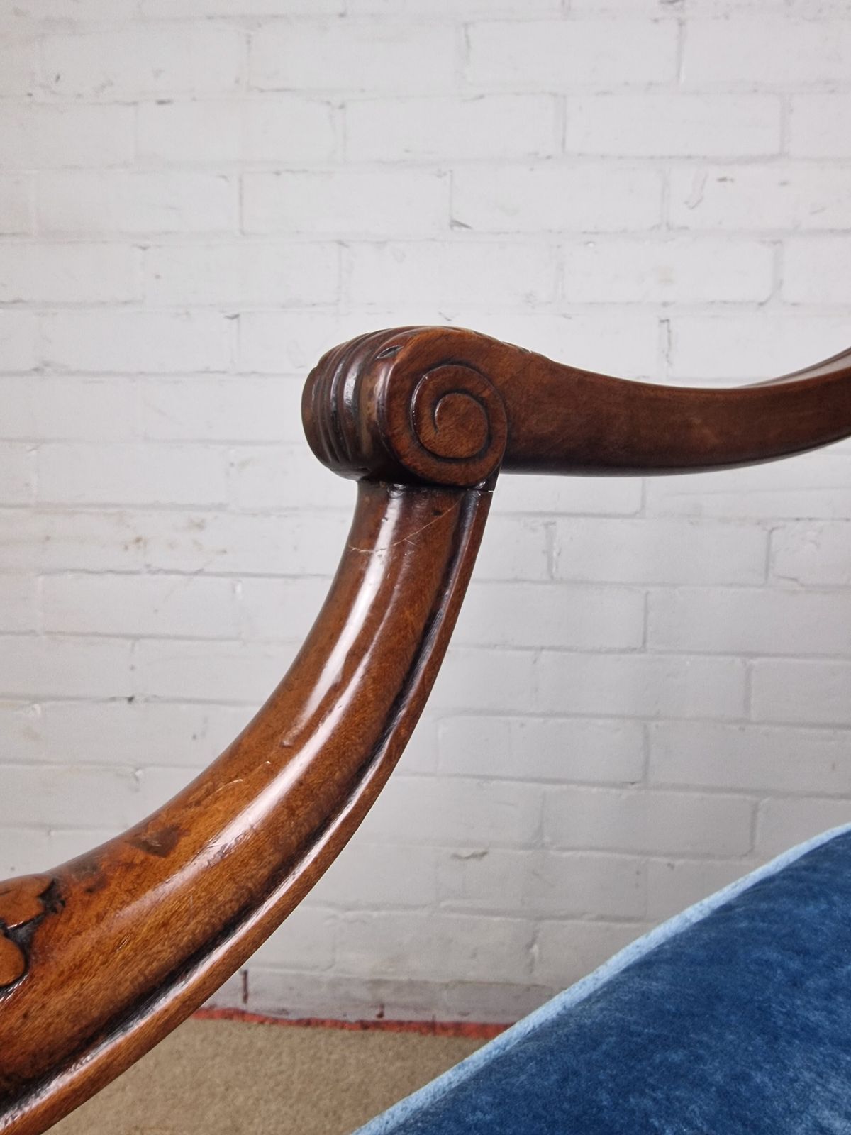 photo buy Georgian Mahogany Open Armchair   Sheraton Period C.1795