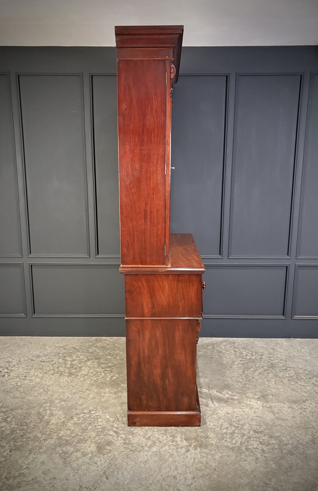 photo vintage Victorian Mahogany Secrétaire Bookcase