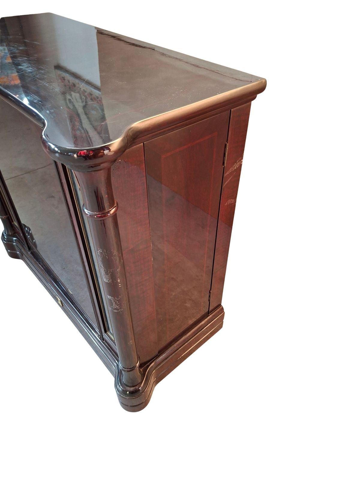 Furniture Raro Mobile Bar Girevole In Radica Di Mogano "Mastro Cappellini" Anni '70 photo