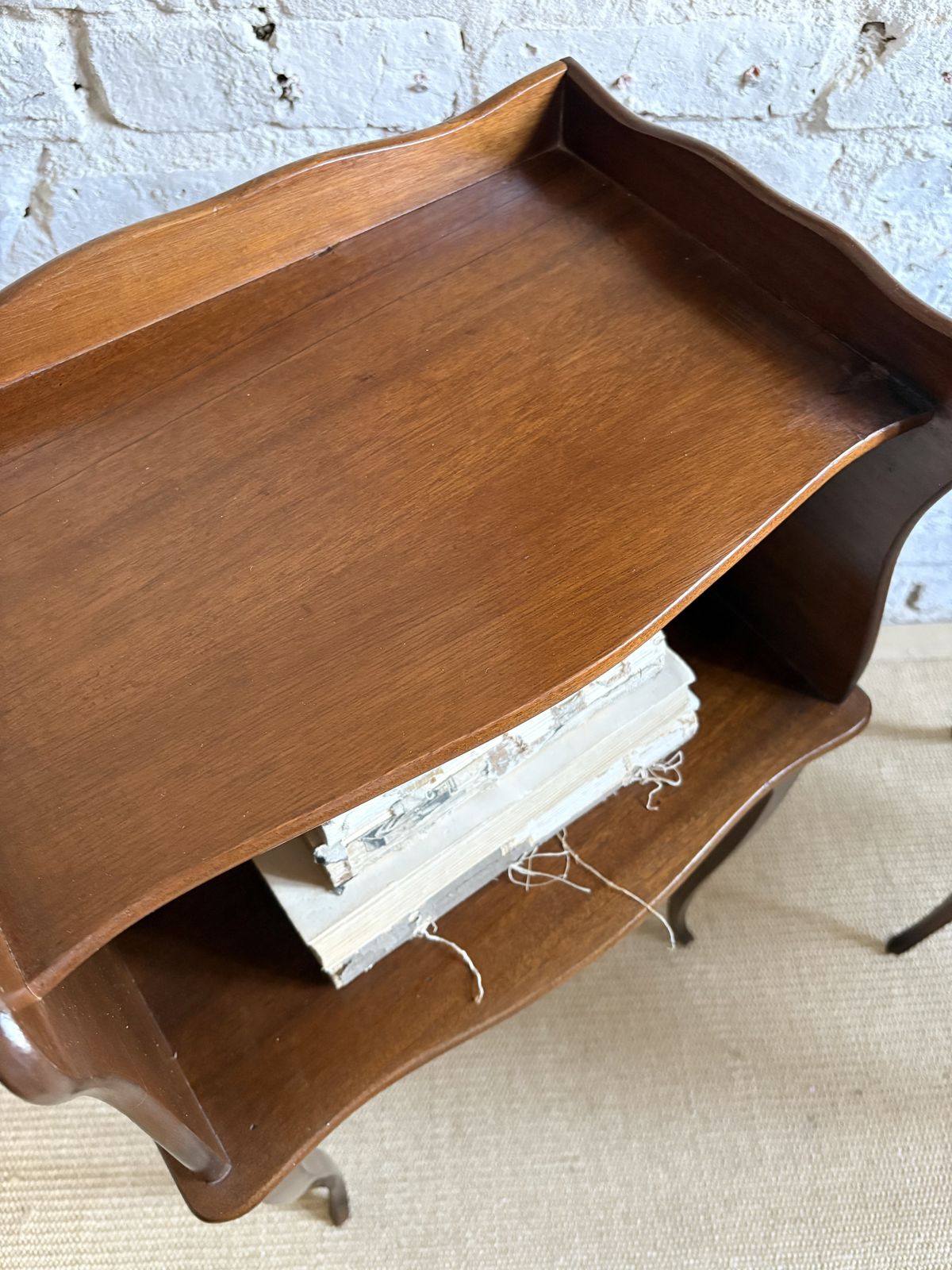 A Pair Of French Bedside Tables With Heart Cut Out Detail photo 800.0