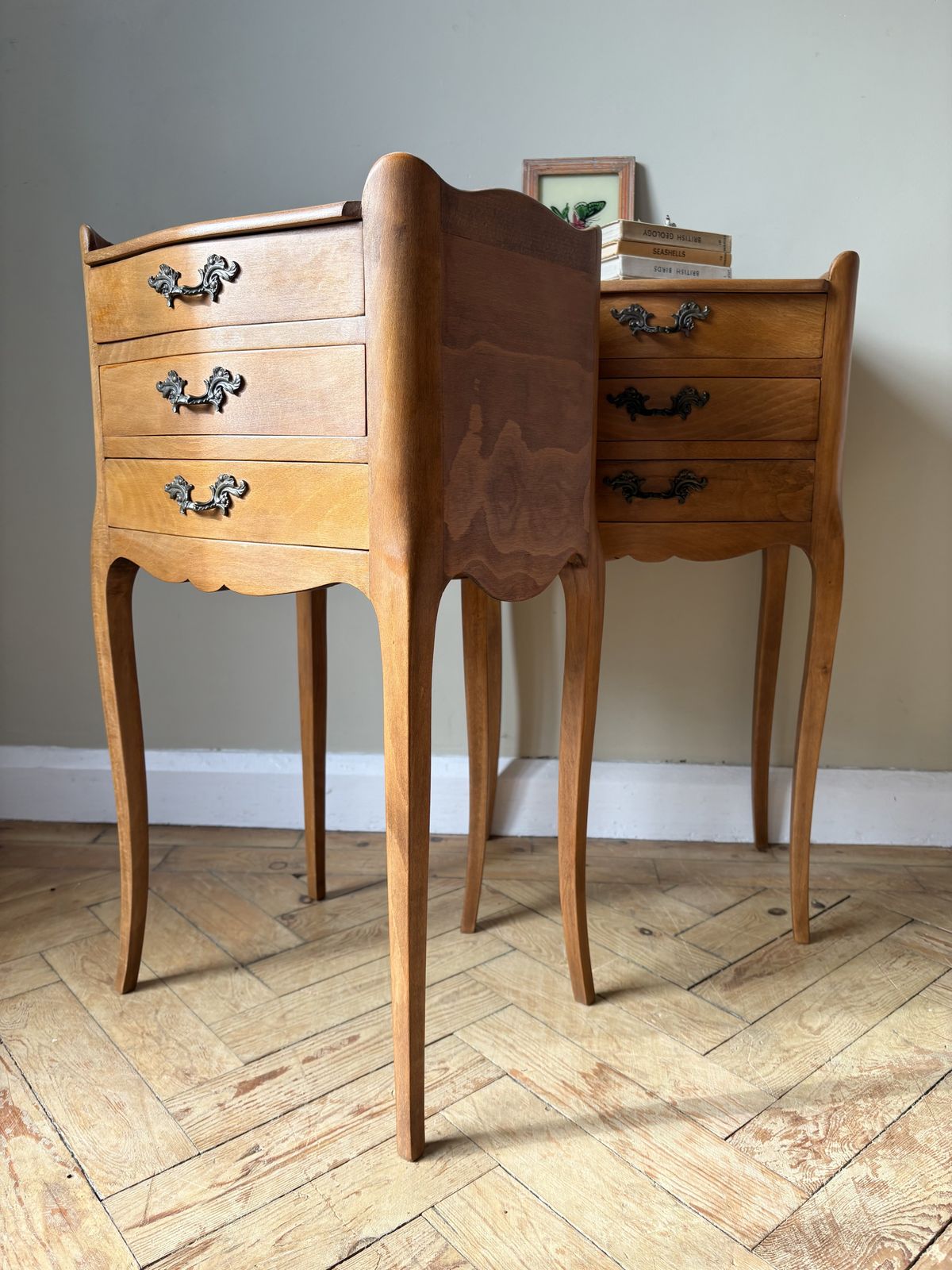 Antique French  Louis XV Pair Of Bedside Tables photo Furniture