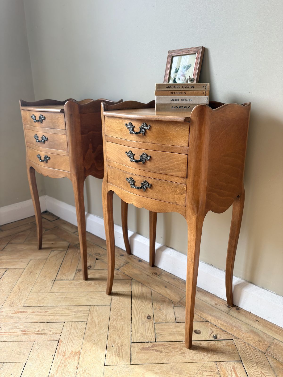 Antique French  Louis XV Pair Of Bedside Tables photo vinterior