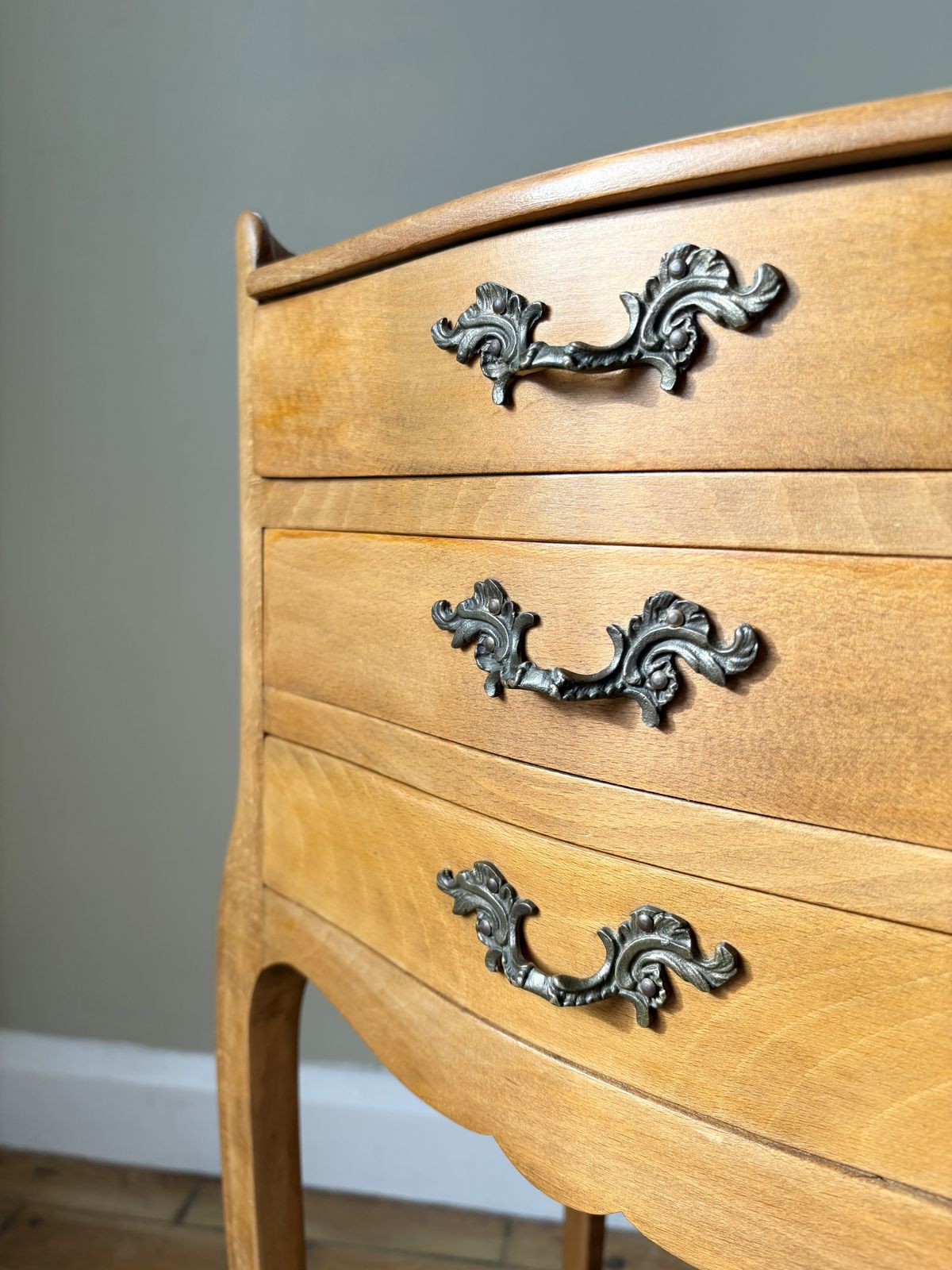 Antique French  Louis XV Pair Of Bedside Tables photo vintage